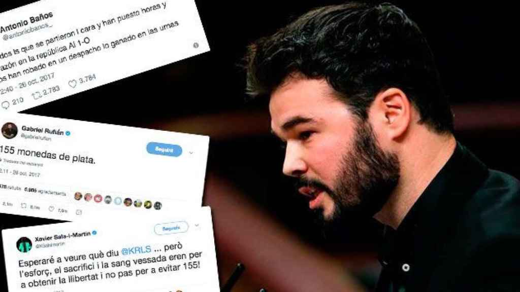 Gabriel Rufián, portavoz adjunto de ERC en el Congreso, ha expresado su frustración en Twitter / CG