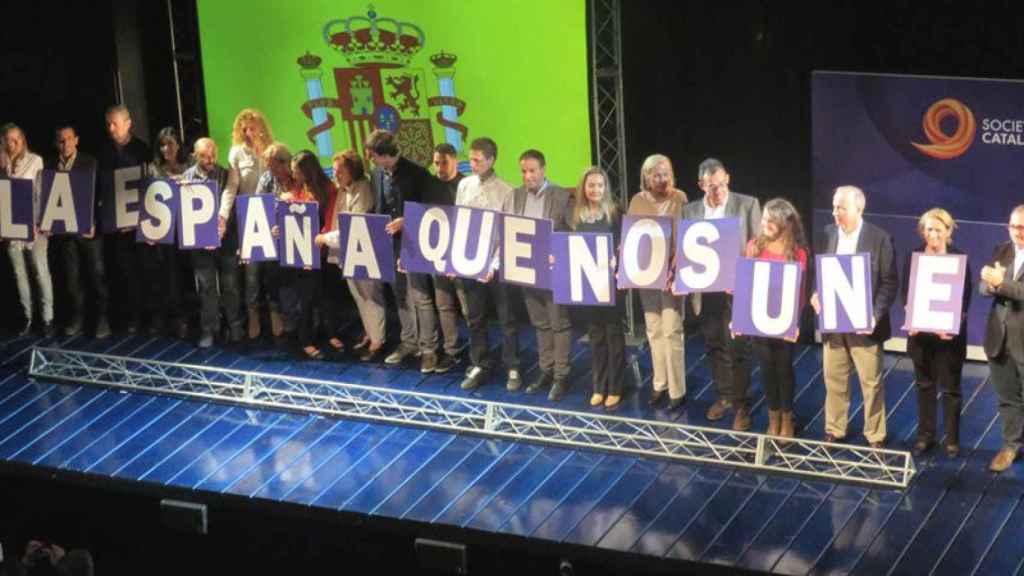 Imagen del acto de Societat Civil Catalana de este domingo.