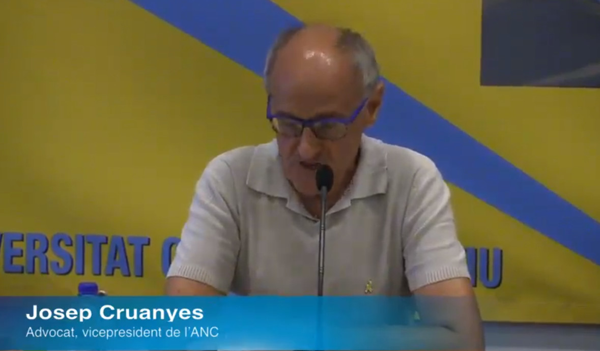 Josep Cruanyes, abogado y vicepresidente de la ANC