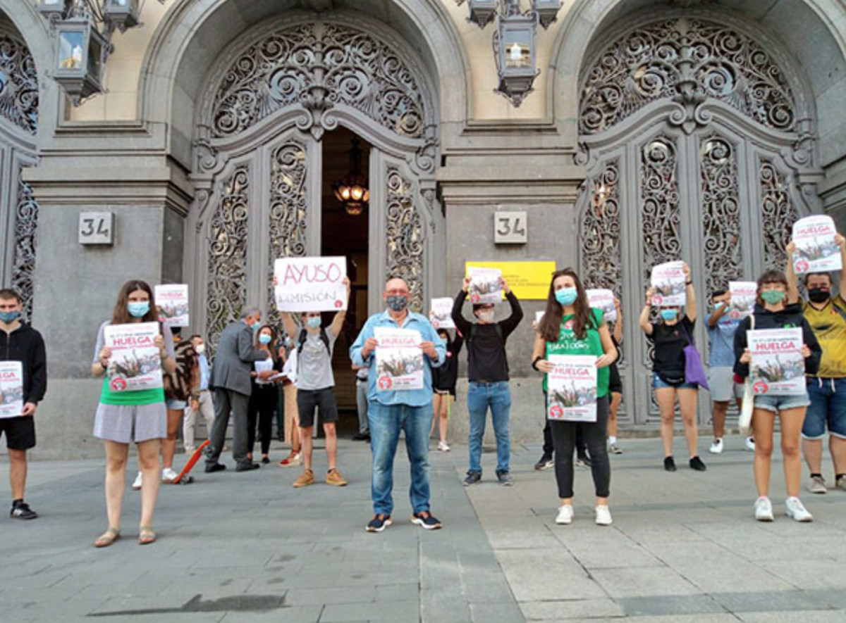 Estudiantes en las movilizaciones de este miércoles / SINDICATO DE ESTUDIANTES