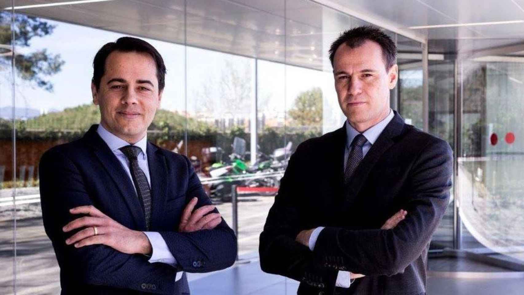 Los fundadores de AB-Biotics, Miquel Àngel Bonachera y Sergi Audivert