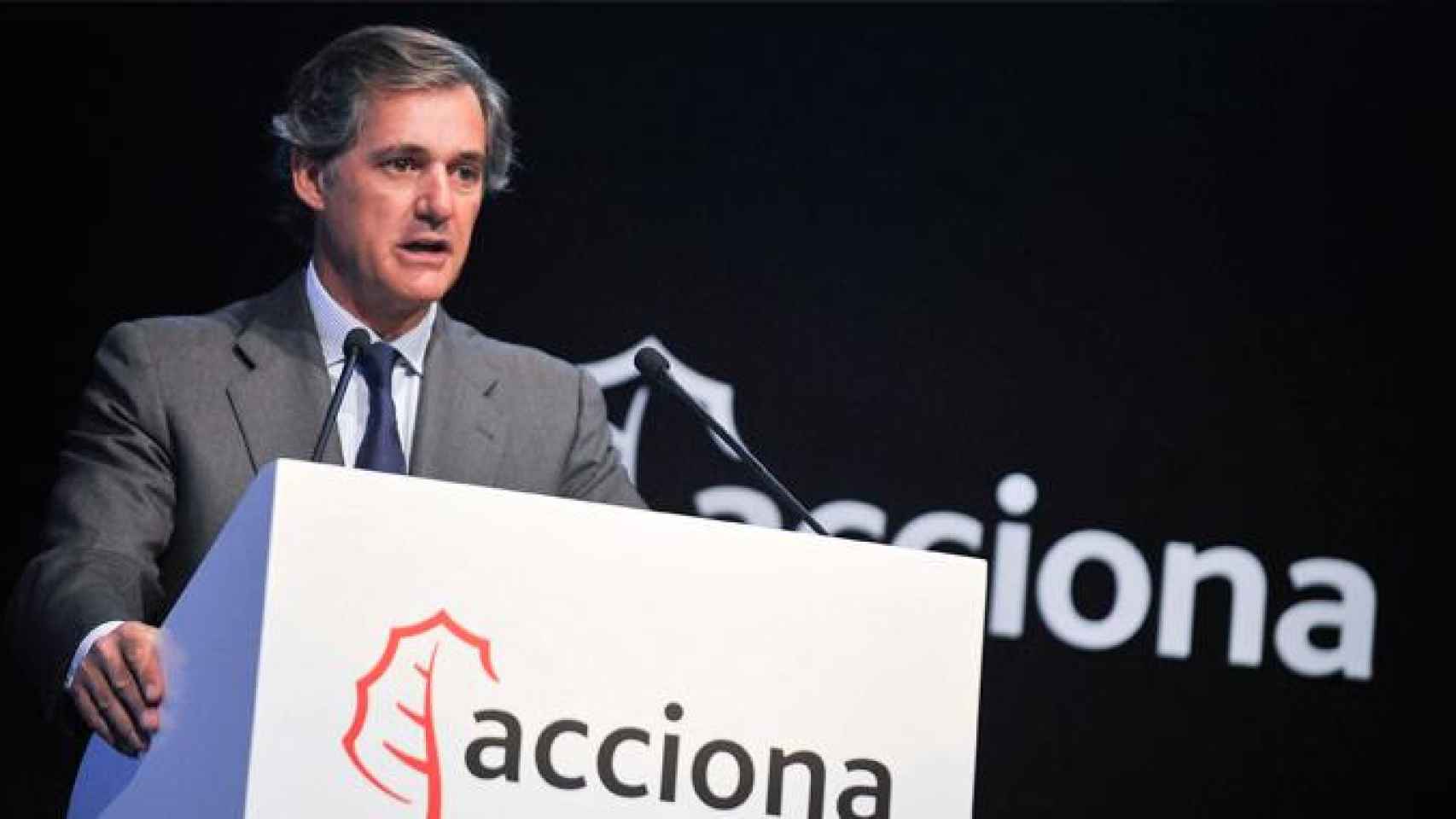 José Manuel Entrecanales, presidente ejecutivo de Acciona, durante un acto corporativo de la firma / EFE