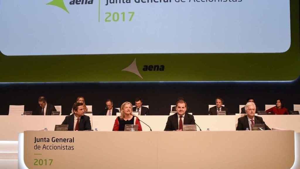 Imagen de la junta general de accionistas de Aena / EUROPA PRESS