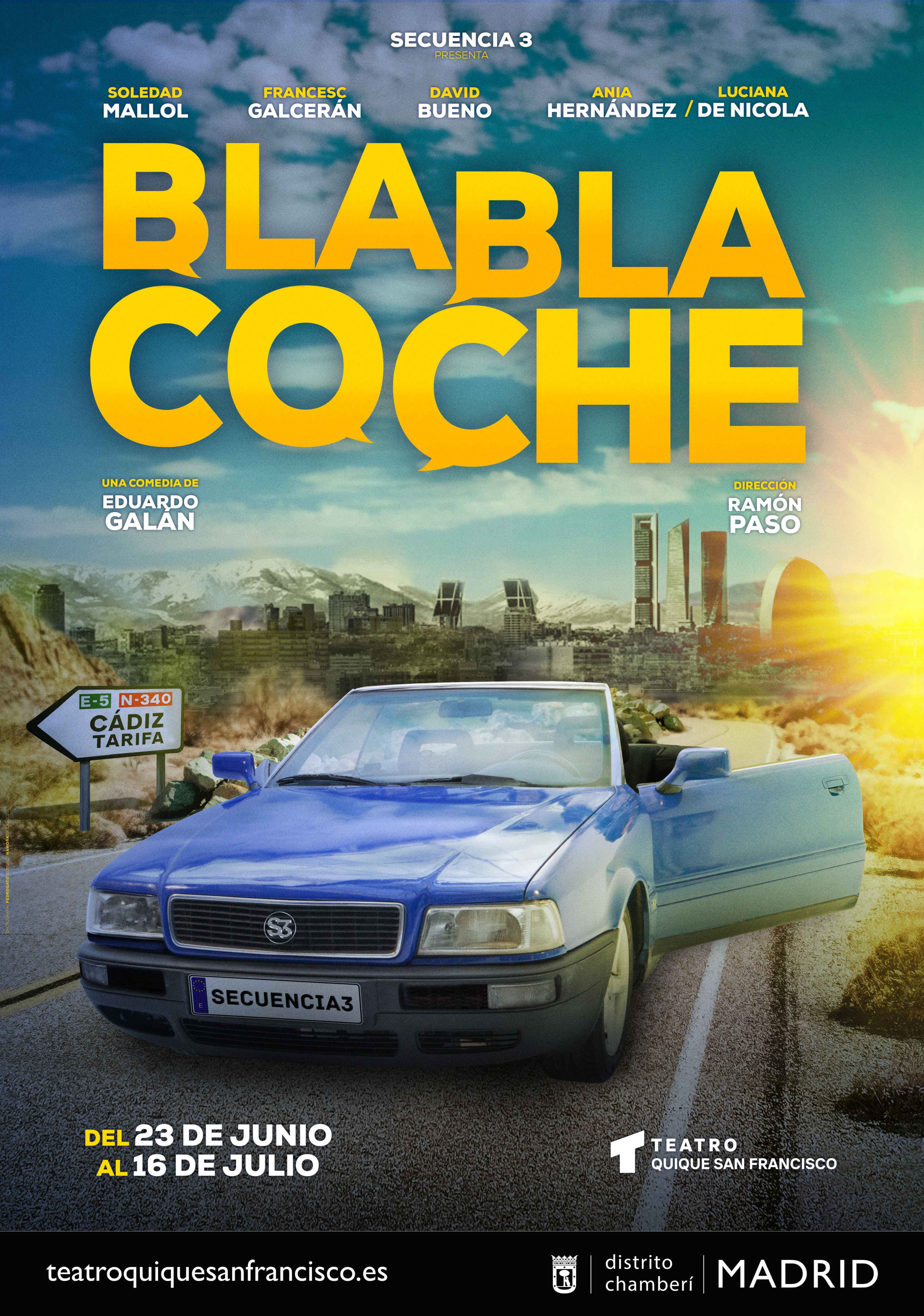 Cartel de la obra 'Blablacoche'