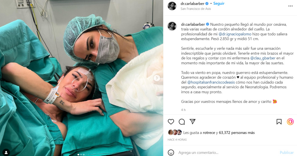 Carla Barber en Instagram / @dr.carlabarber