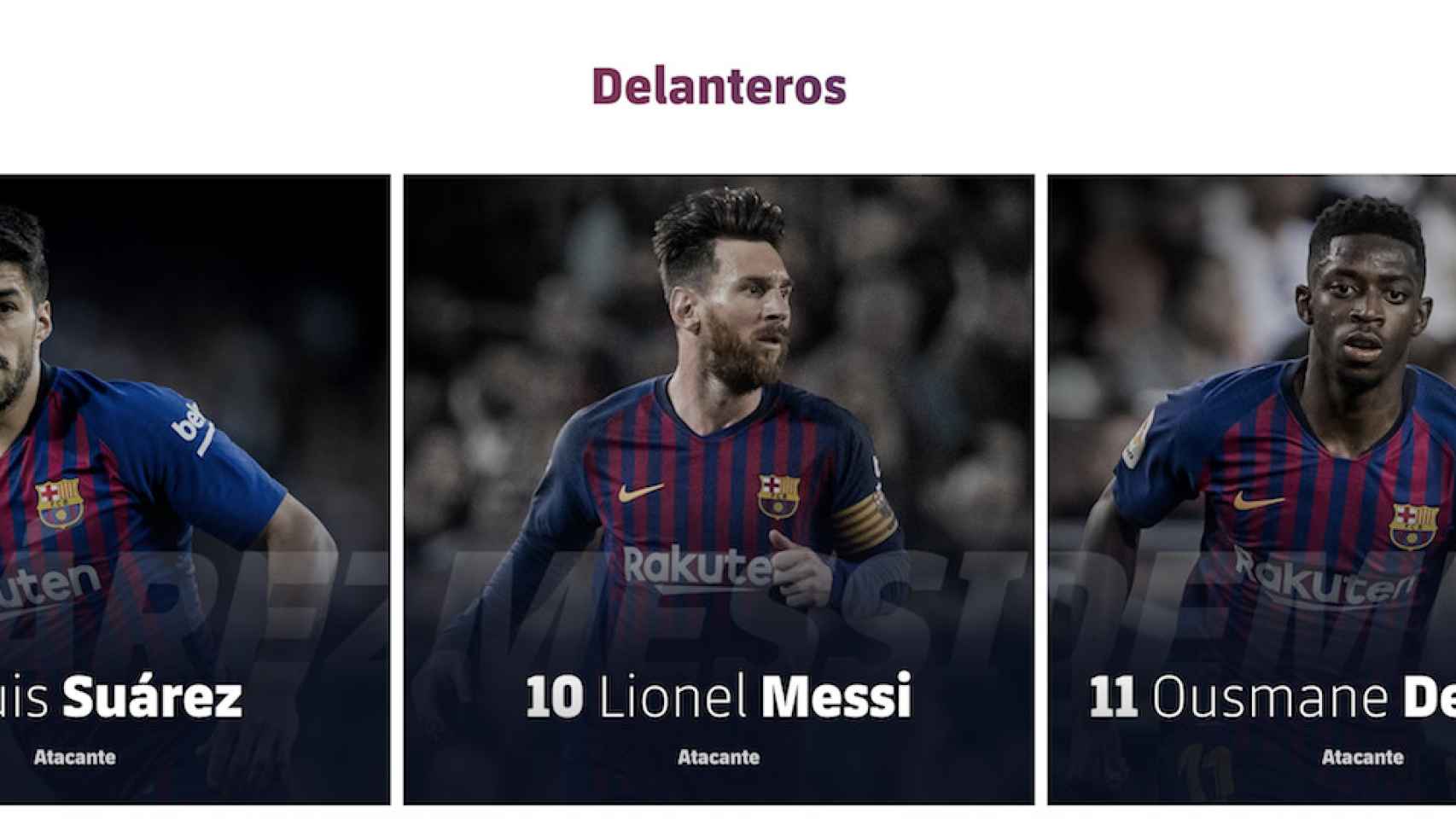 Una foto de la nueva web del Barça / FCB