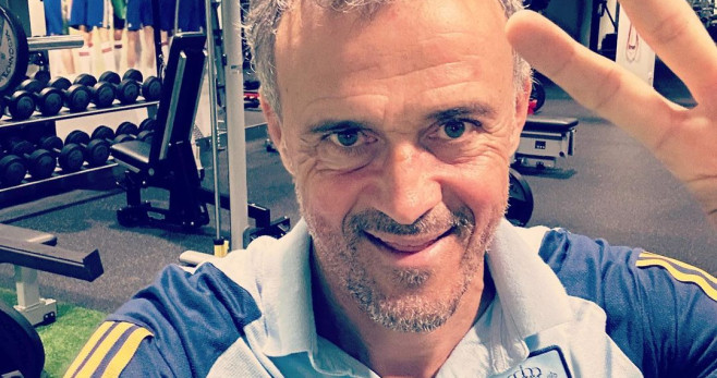 Luis Enrique posando en Instagram / REDES