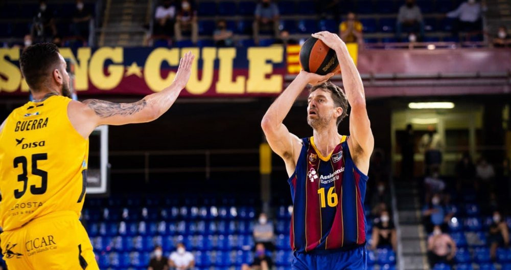 Pau Gasol contra el Tenerife / FC Barcelona