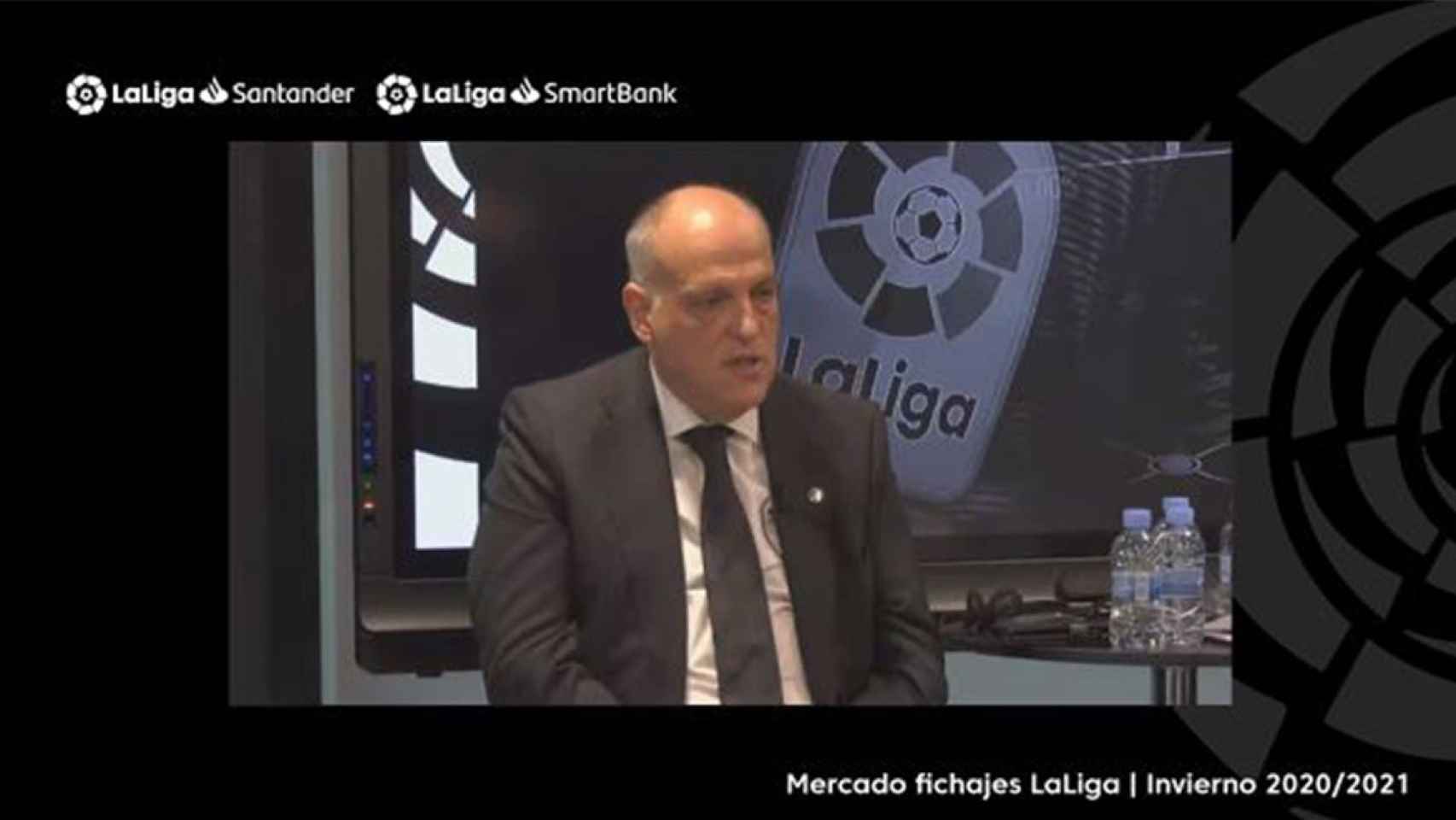 Javier Tebas en un acto de La Liga / CULEMANÍA