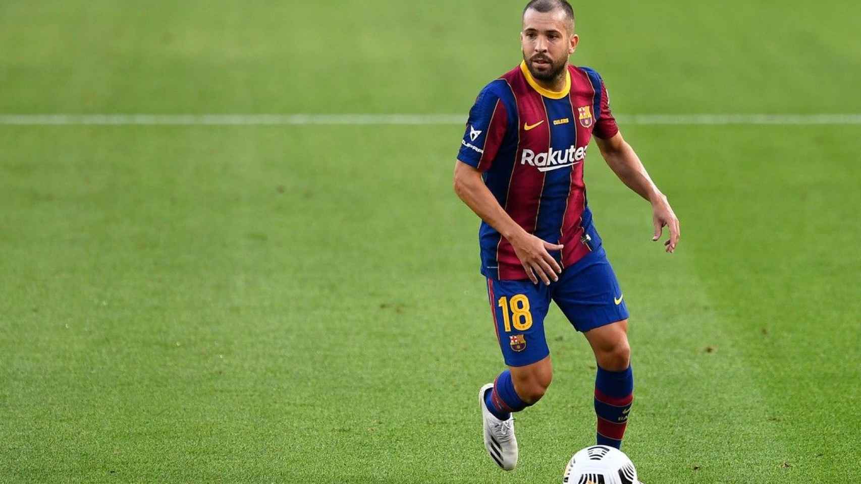 Jordi Alba, en el encuentro ante el Villarreal | EFE