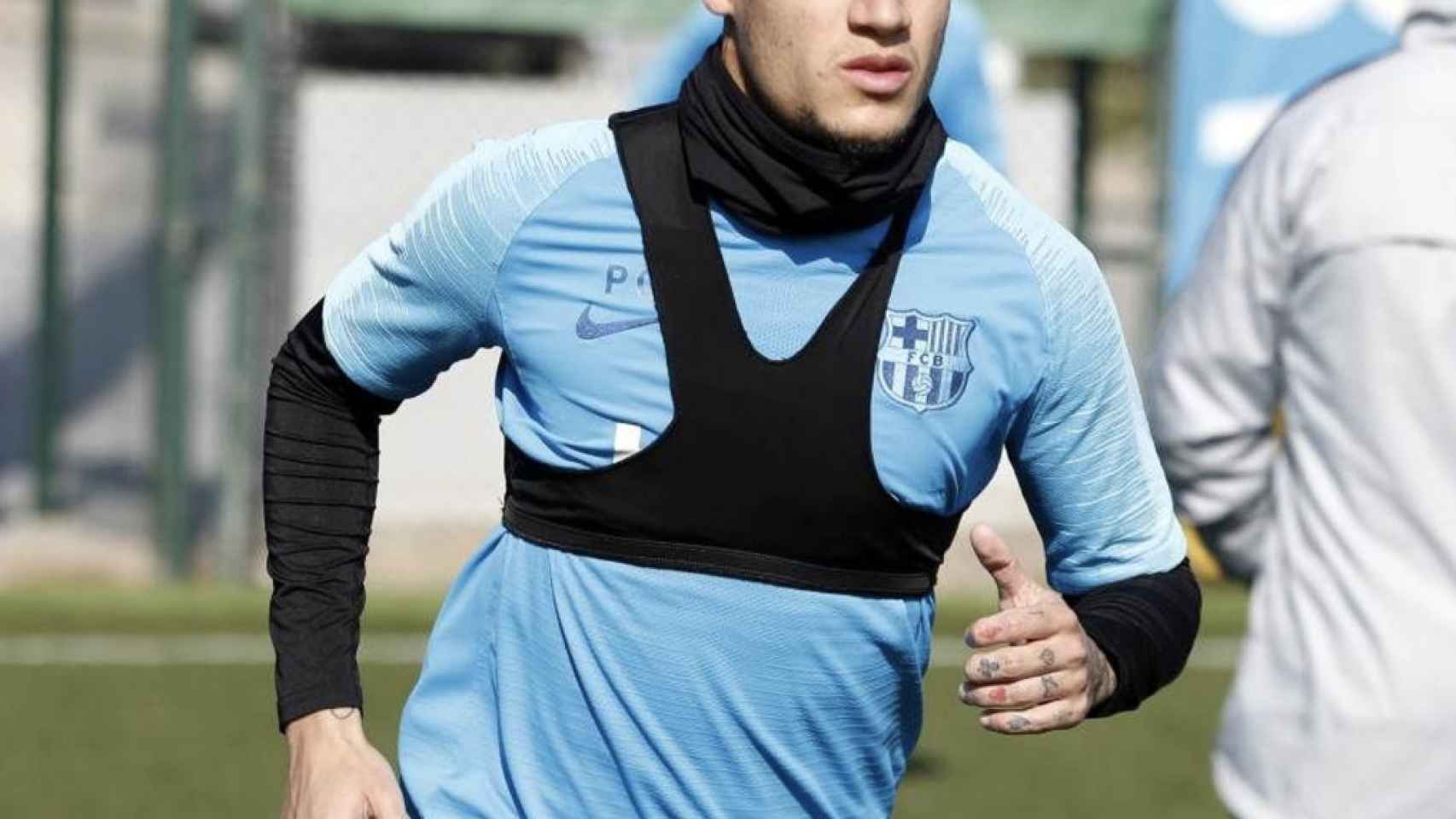 Una foto de Philippe Coutinho durante un entrenamiento del Barça / FCB