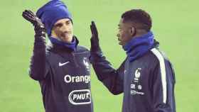 Una foto de Antoine Griezmann y Ousmane Dembelé con Francia / INSTAGRAM