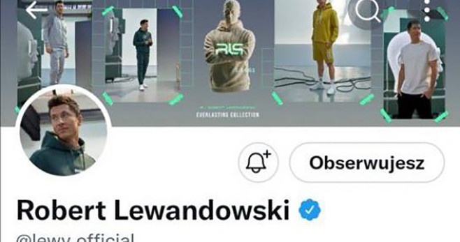 La cuenta oficial de Twitter de Robert Lewandowski, tras cambiar la imagen / Twitter