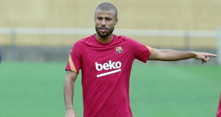 Rafinha, en un entrenamiento con el Barça | FCB