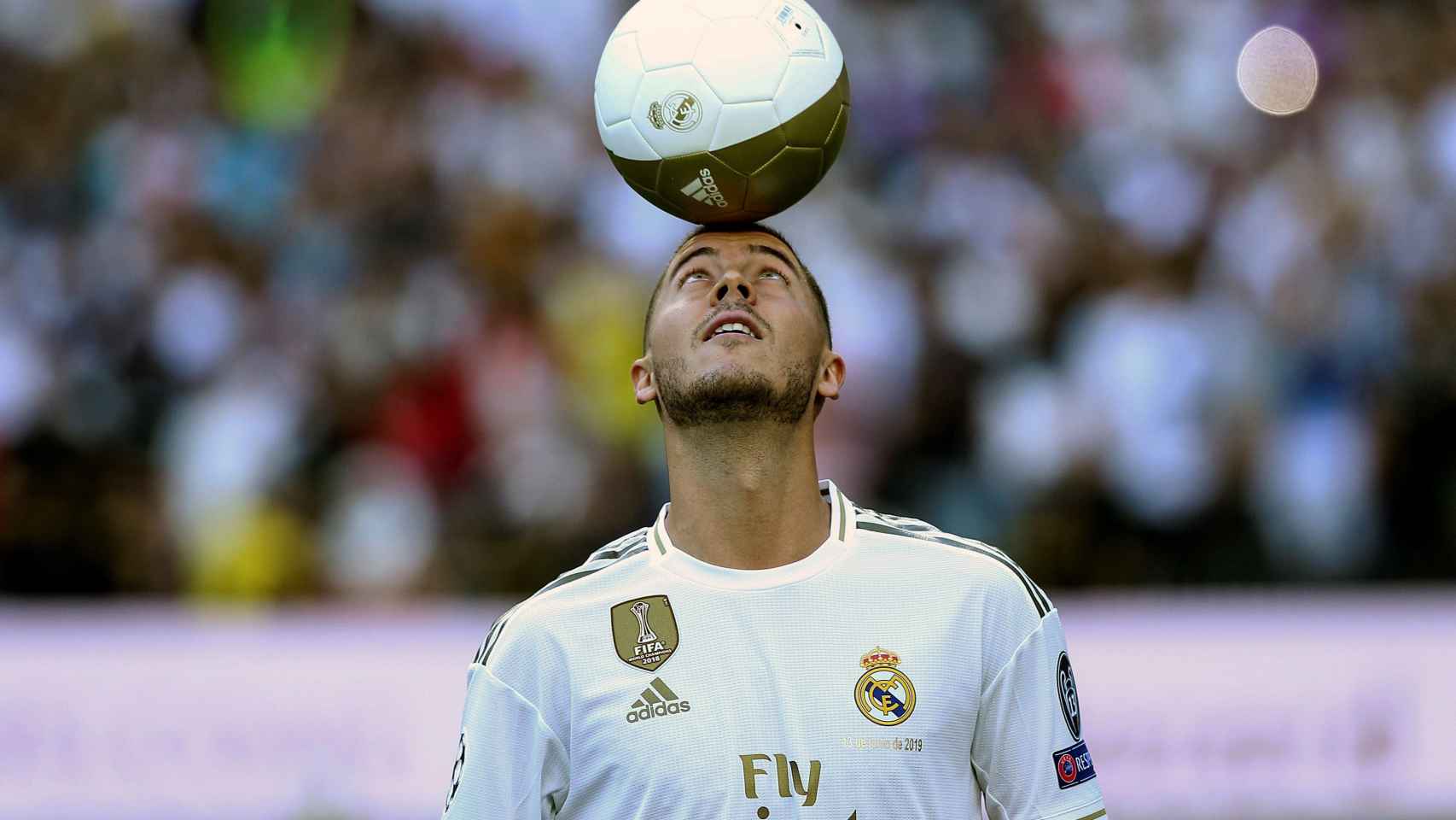 Eden Hazard en su presentación / EFE