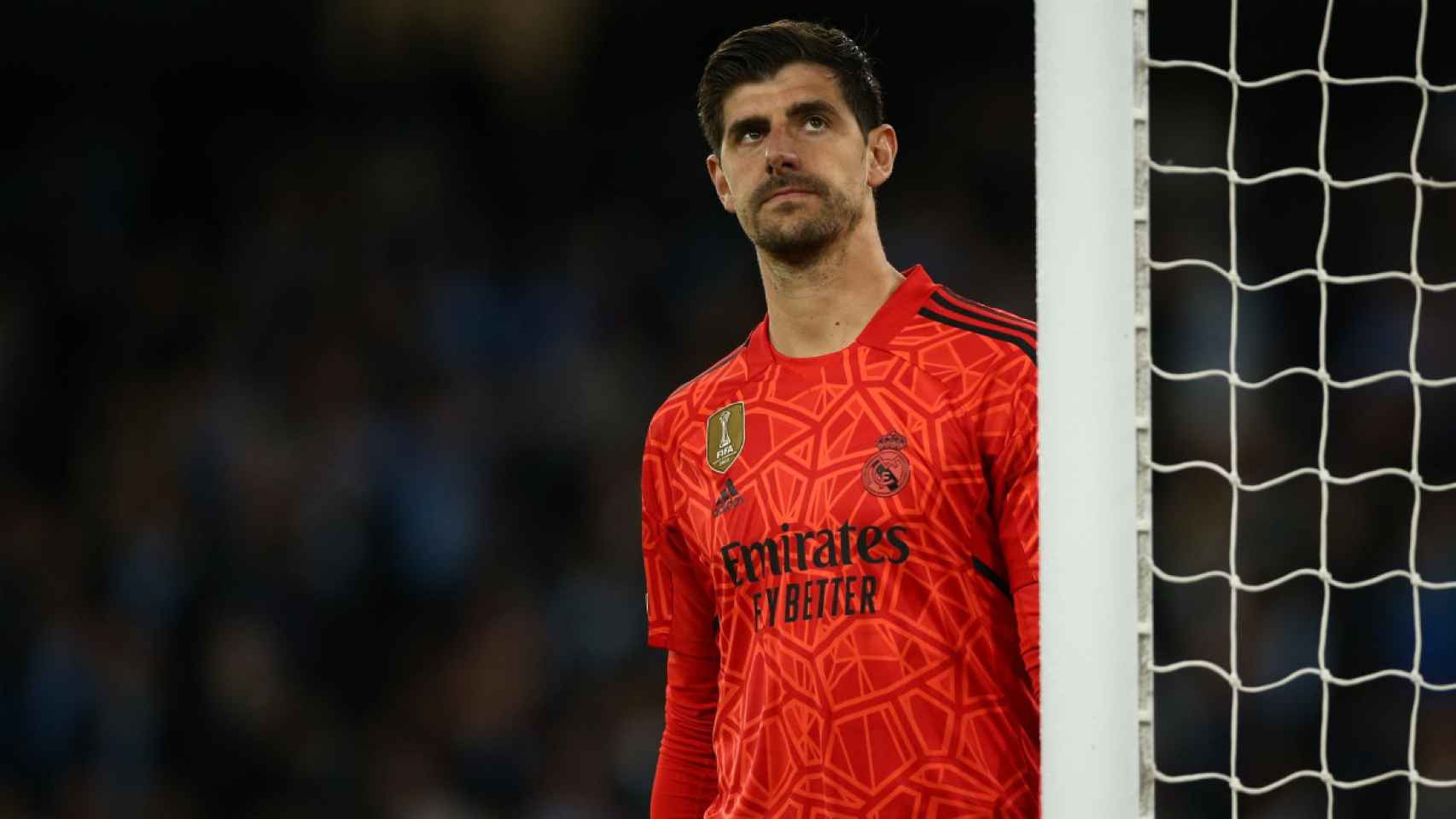 Thibaut Courtois, durante la eliminación del Real Madrid en Champions / EFE