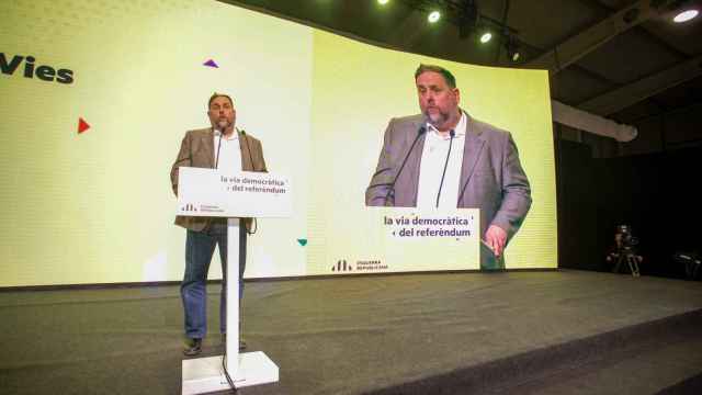 El presidente de ERC, Oriol Junqueras, en el 29º congreso del partido / MARC TRILLA - EUROPA PRESS