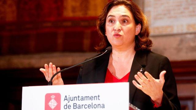 Ada Colau, alcaldesa de Barcelona, en una comparecencia pública anterior / EFE