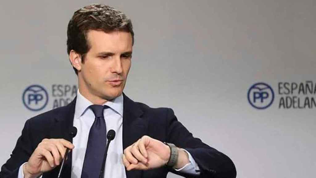 El presidente del PP, Pablo Casado / EFE