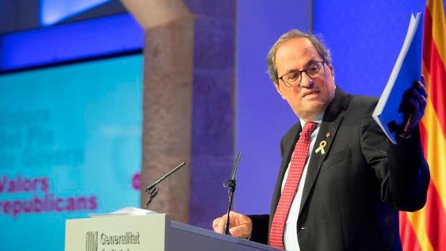 Quim Torra, presidente de la Generalitat / EFE