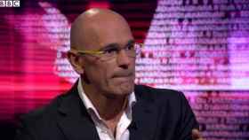 Raül Romeva durante una controvertida entrevista en la BBC.