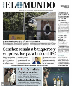 Portada de El Mundo, 30 de julio de 2022