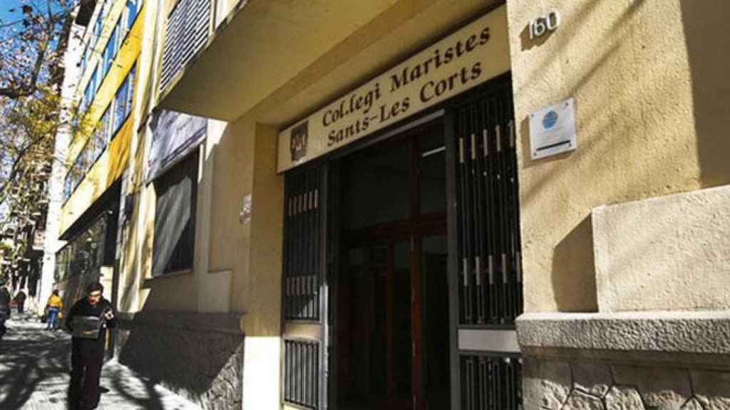 La entrada del colegio de los Maristas de Sants-Les Corts en Barcelona / EFE