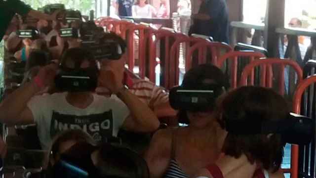 Imagen del Virtual Express, el tren del Tibidabo que mezcla la realidad virtual / TIBIDABO