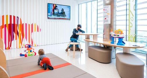 Una sala de juego en el hospital Sant Joan de Déu de Esplugues / CEDIDA