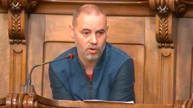 El concejal de Presidencia y principal ideólogo de la funeraria pública, Eloi Badia