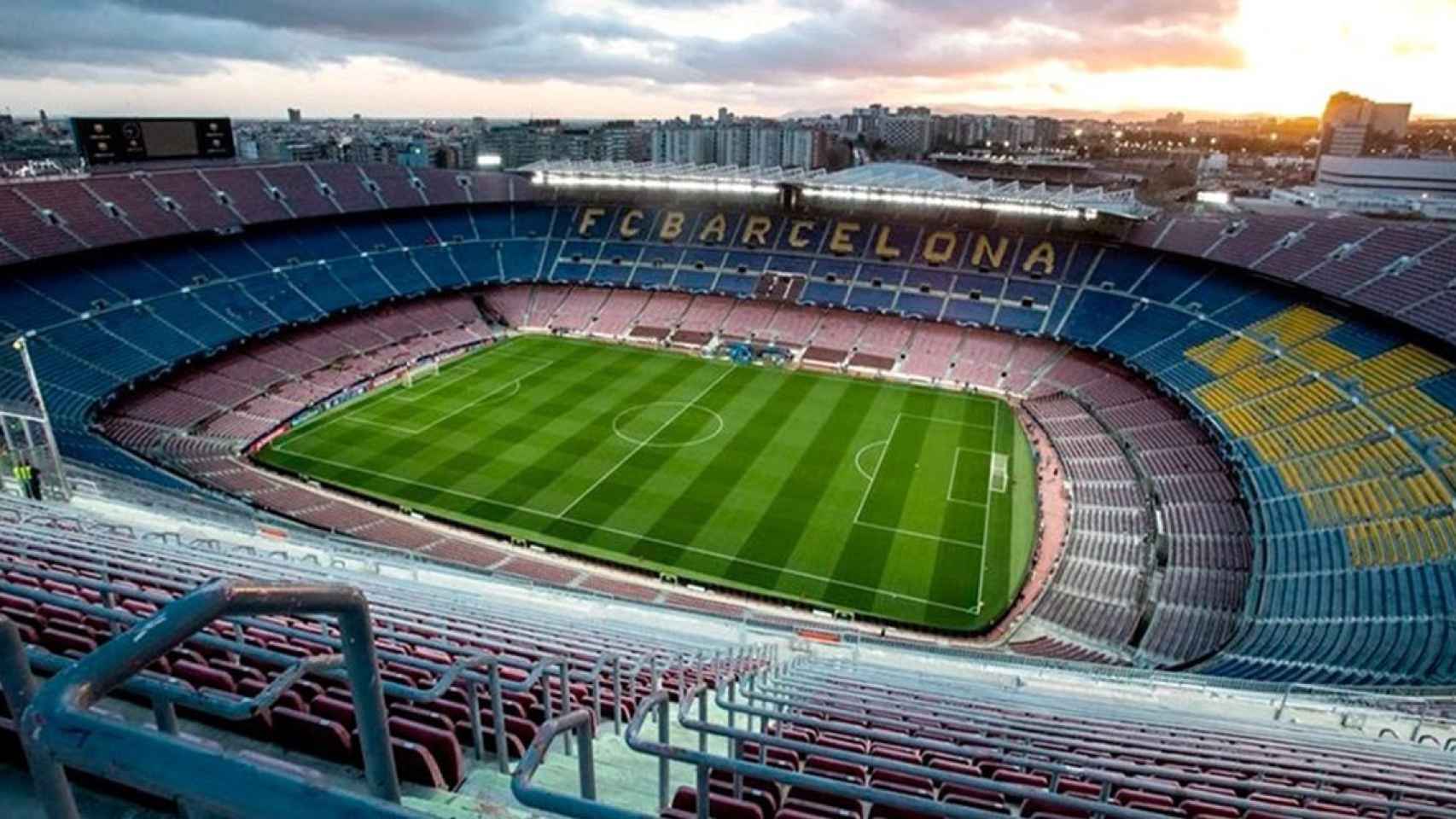 El Camp Nou vacío