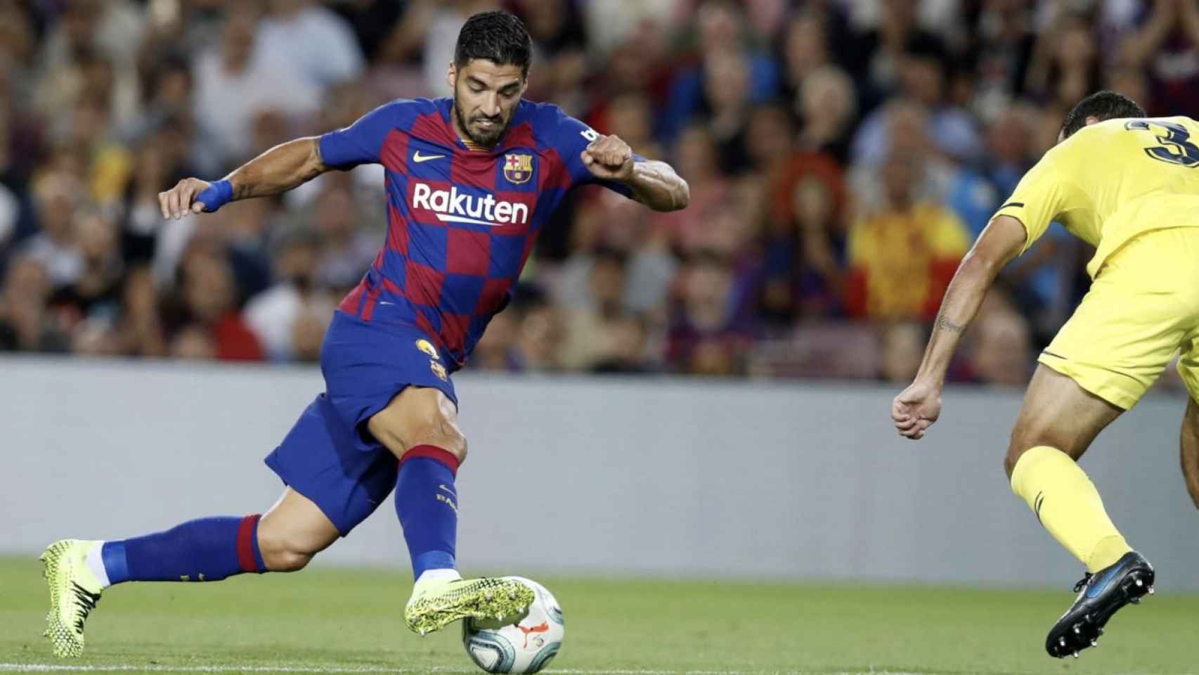 Una foto de Luis Suárez durante el Barça - Villarreal / FCB