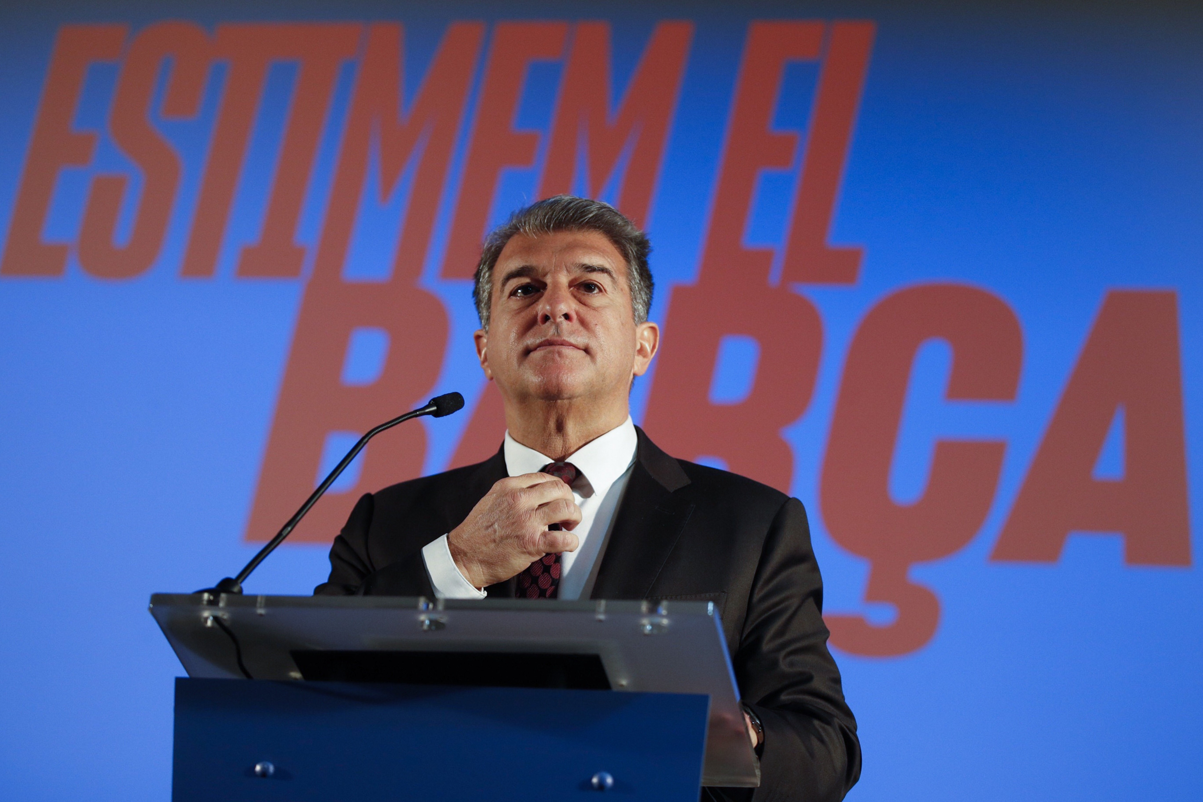 Joan Laporta en un acto de campaña electoral / EFE