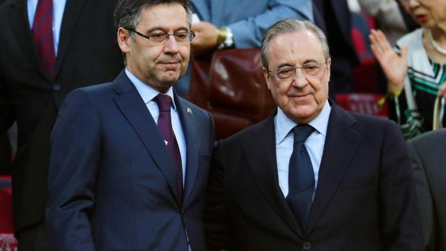Florentino Pérez y Josep Maria Bartomeu en un Clásico / EFE