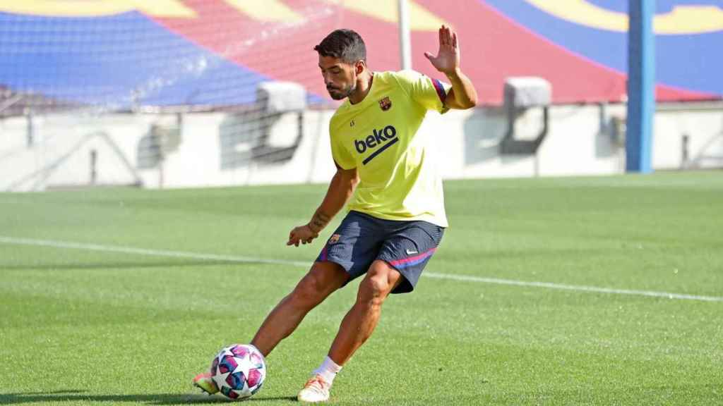 Luis Suárez durante un entrenamiento /FCB