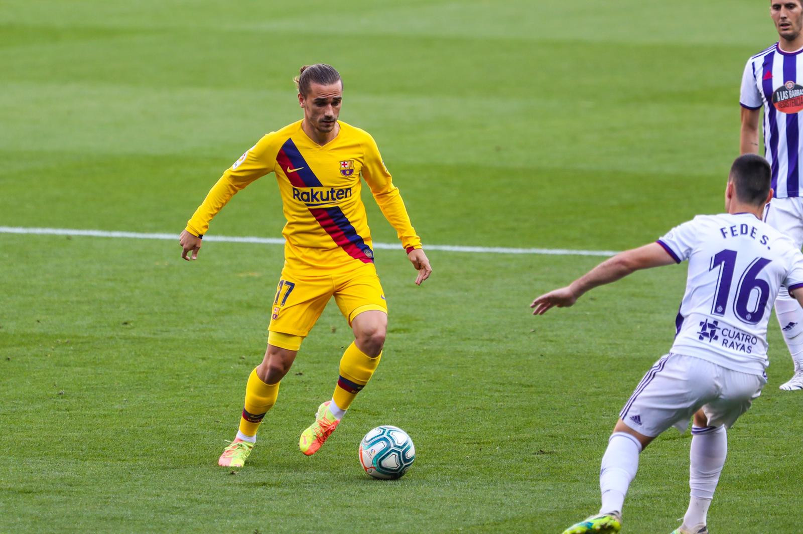 Griezmann durante el encuentro /FCB