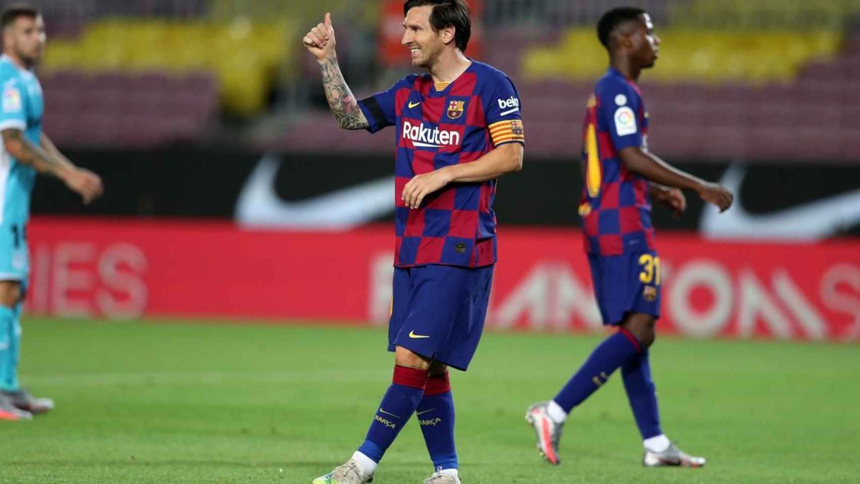 Leo Messi durante un partido con el Barça /FCB