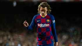 Antoine Griezmann, frustrado en un partido con el Barça | EFE