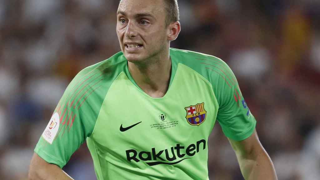 Una foto de Jasper Cillessen durante el partido de final de Copa del Rey / EFE