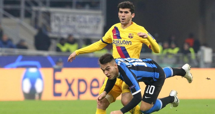 Aleñá en un lance contra el Inter/ EFE