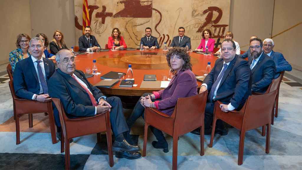 El Govern de la Generalitat de Cataluña en pleno en una imagen de archivo / EUROPA PRESS