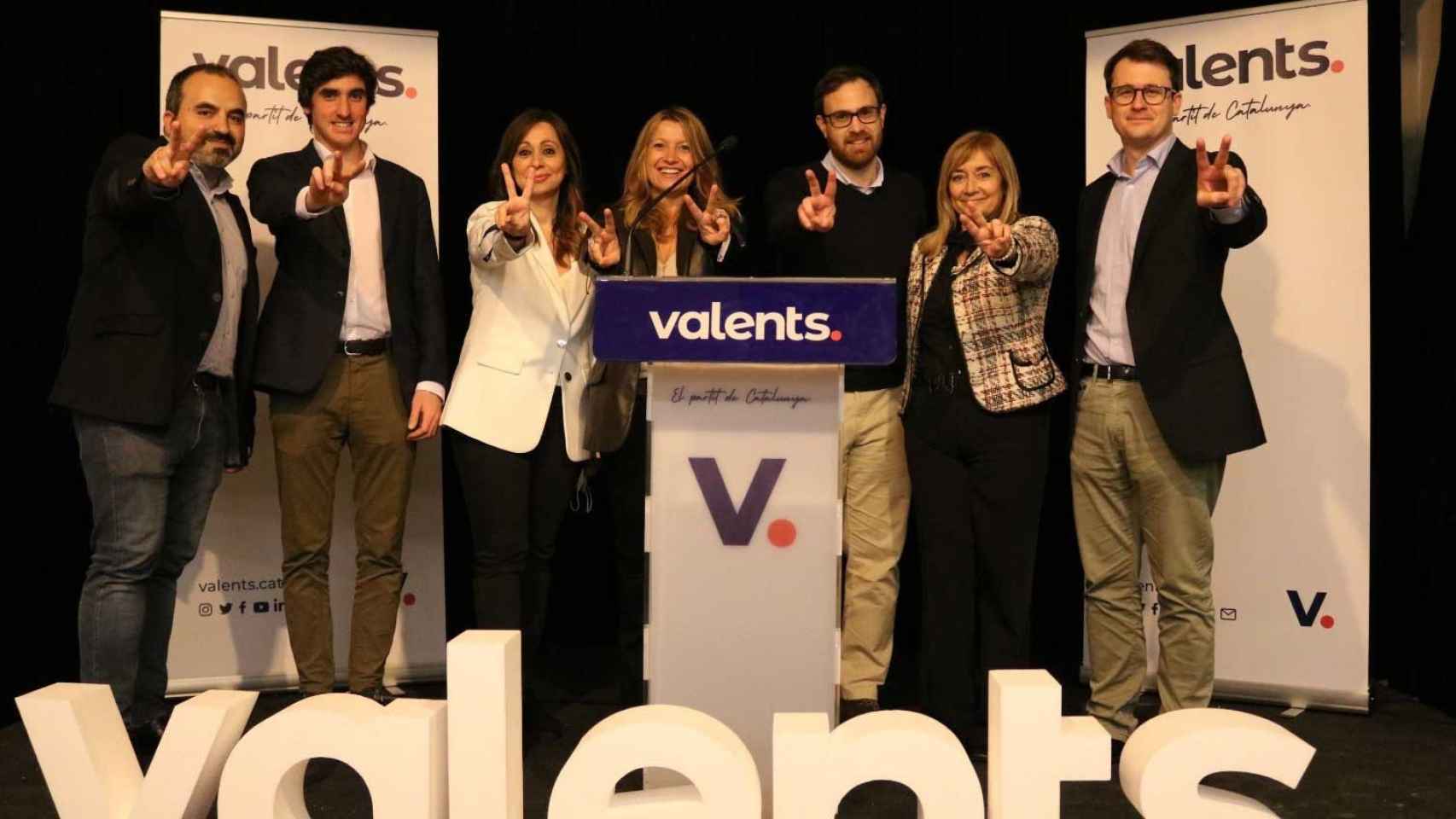 Los dirigentes de Valents, partido que critica que Colau gaste dinero público en celebrar la ‘Primavera Republicana' / EP