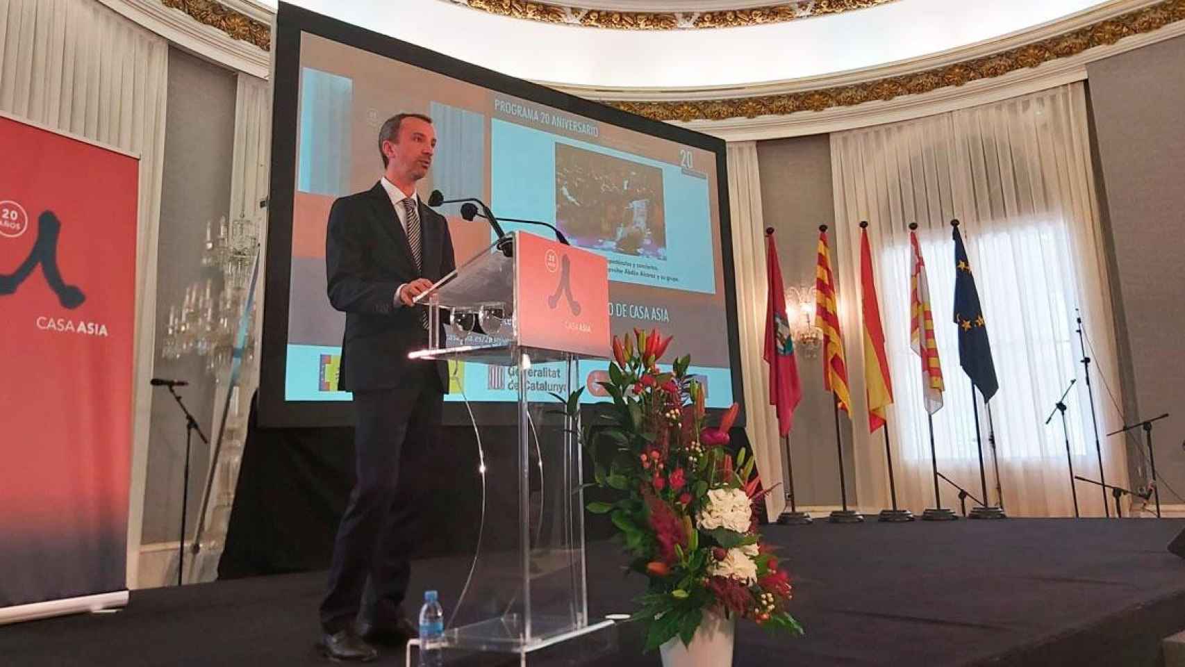 Javier Parrondo, director de Casa Asia Barcelona, en el acto de 20 aniversario del consorcio / CG