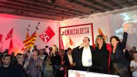 Miquel Iceta y Carmen Calvo en el acto de presentación de la candidatura de Nuria Marín a la alcaldía de l'Hospitalet / PSC