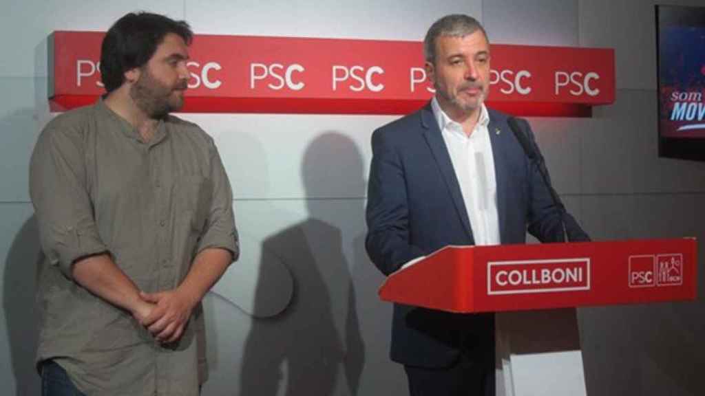 El primer secretario del PSC en Barcelona, Ferran Pedret (i) y el líder del partido en el Ayuntamiento de Barcelona, Jaume Collboni (d) / EUROPA PRESS