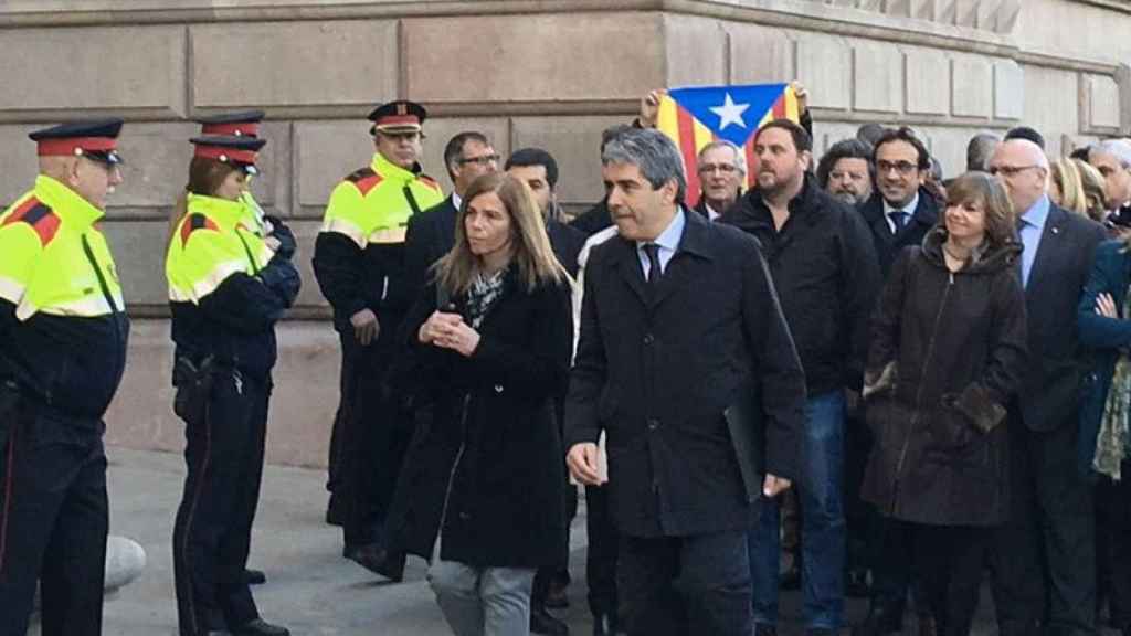 Francesc Homs, a su llegada al TSJC.