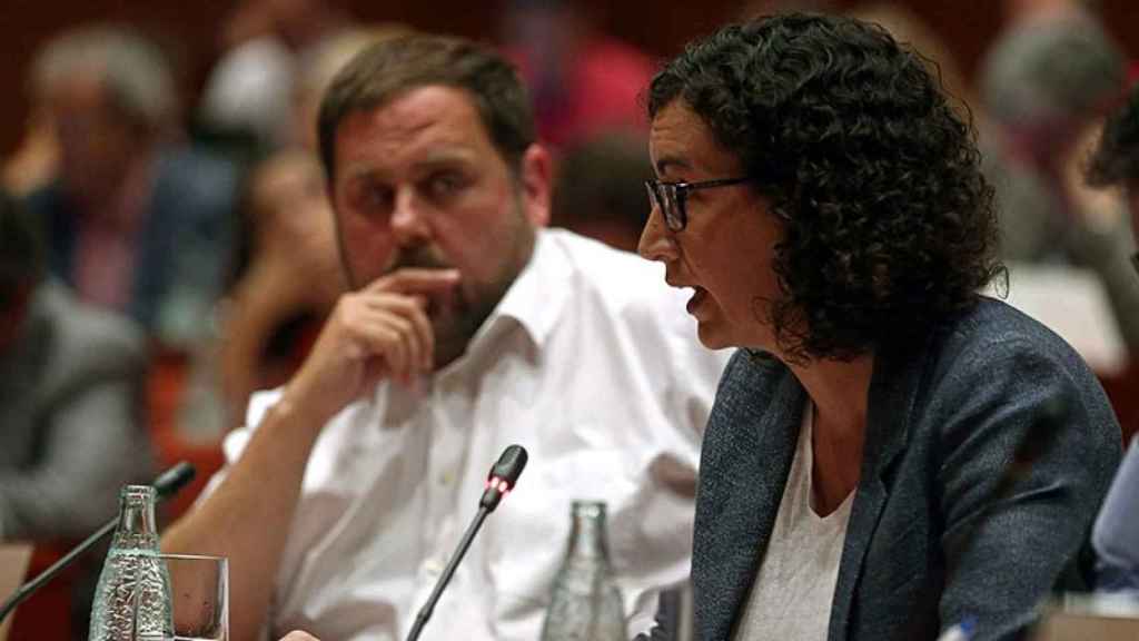 La secretaria general de ERC, Marta Rovira, en una intervención en la Diputación Permanente del Parlament.