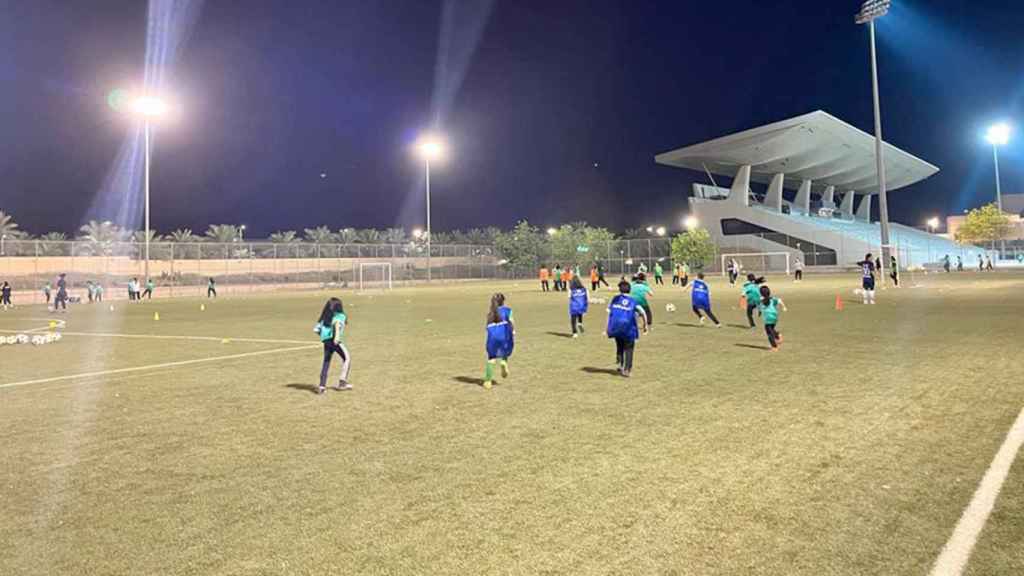 Campo de entrenamiento de fútbol practicado por mujeres en Riad, Arabia Saudí / CG