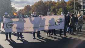 Representantes del sindicato CSIF en la manifestación de Madrid contra la reforma de la 'ley mordaza' / CSIF