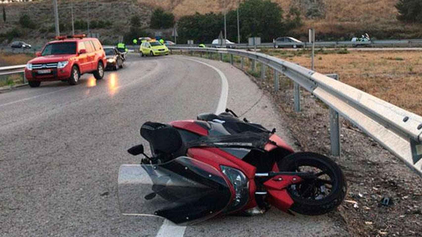 Imagen de archivo de un accidente de moto / 112